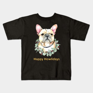 Happy Howlidays French Bulldog Kids T-Shirt